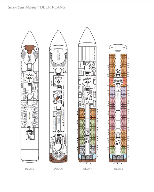 Seven Seas Mariner Deck Plan