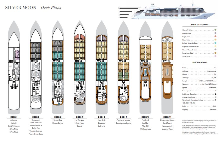 Silver Moon Deck Plan