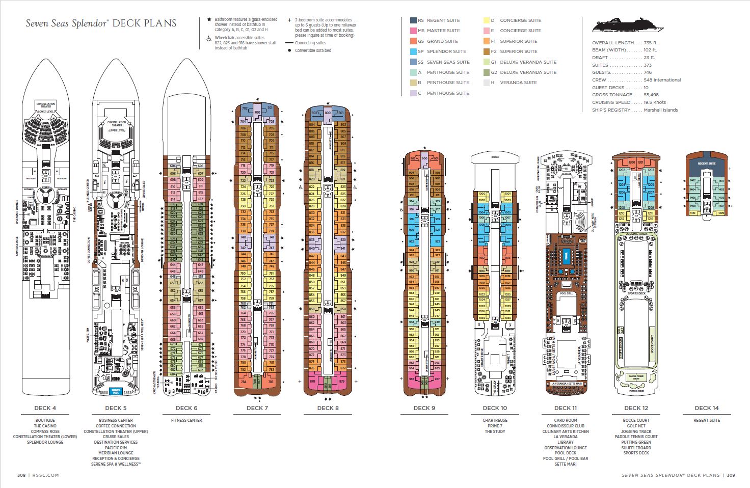 Splendor Deck Plan